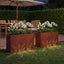 Have Blomsterkrukke 2 stk. Rusten 80 x 20 x 49 cm Cortenstål