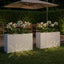 Have Blomsterkrukke 2 stk. Hvid 80 x 30 x 49 cm Koldvalset stål