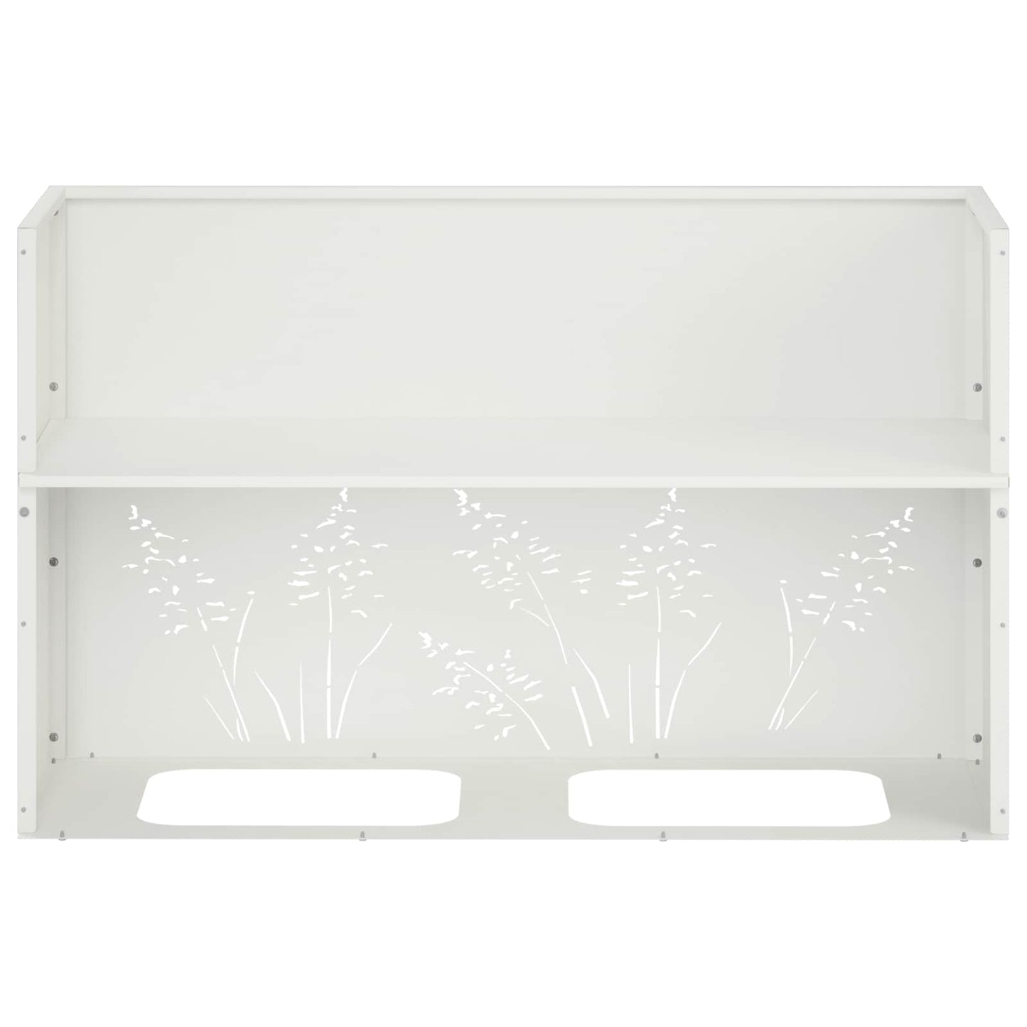 Have Blomsterkrukke 2 stk. Hvid 80 x 30 x 49 cm Koldvalset stål