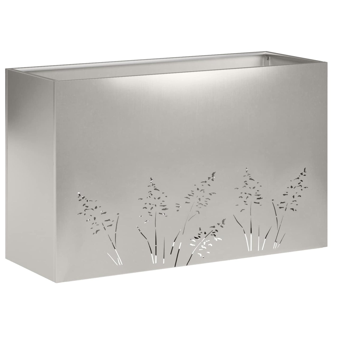 Have Blomsterkrukke 2 stk. Sølv 80 x 30 x 49 cm Rustfrit stål