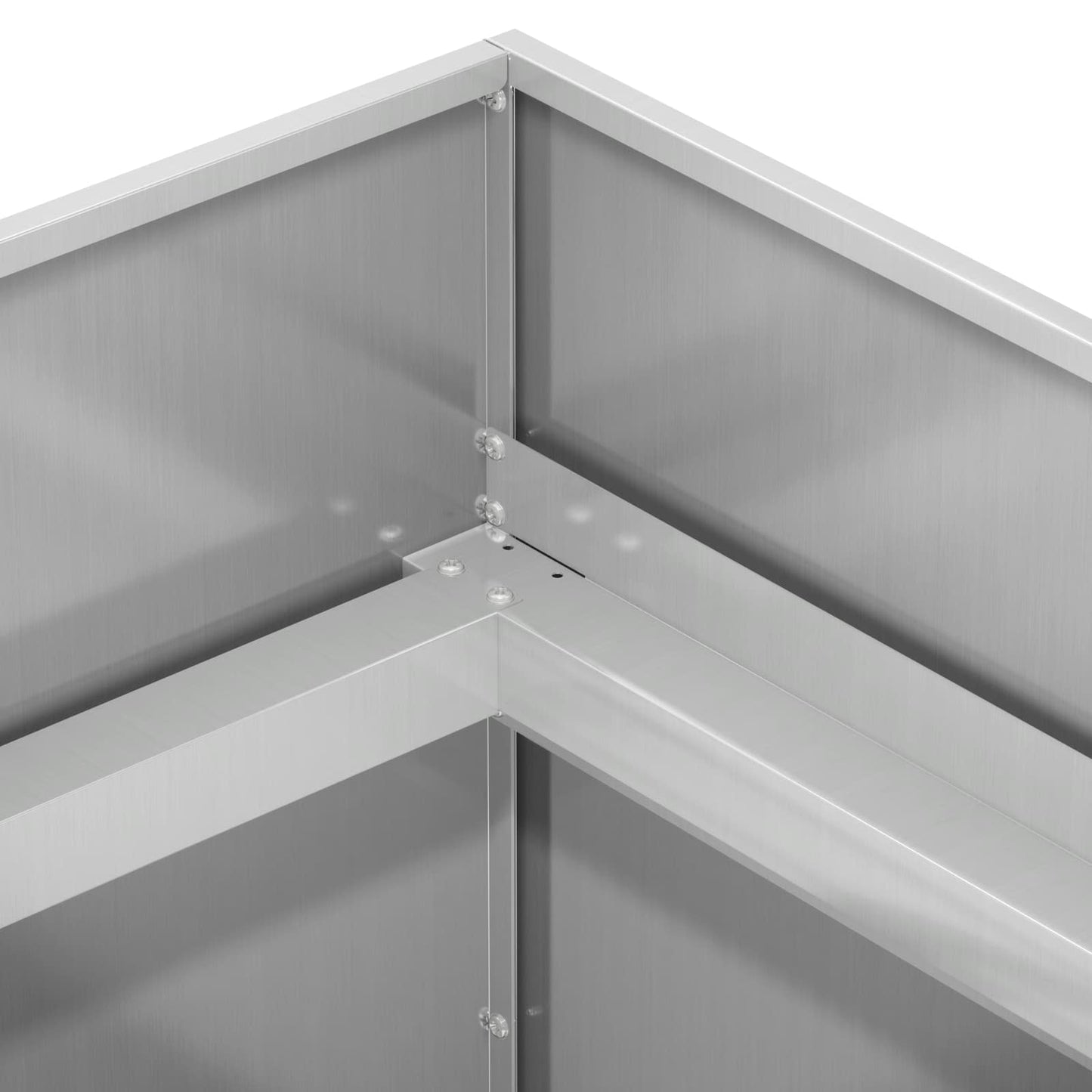 Have Blomsterkrukke Sølv 120 x 40 x 60 cm Galvaniseret stål