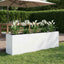 Have Blomsterkrukke Hvid 200 x 40 x 60 cm Koldvalset stål