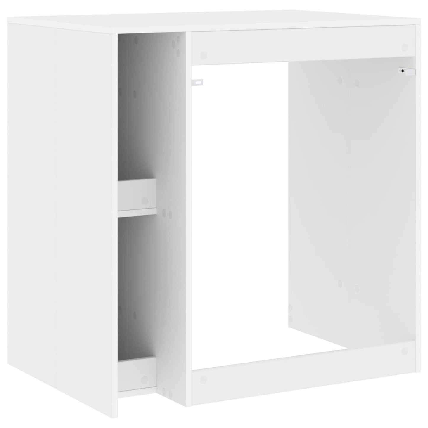 Vaskemaskine Skab med dør Hvid 87 x 60 x 89 cm Konstrueret træ