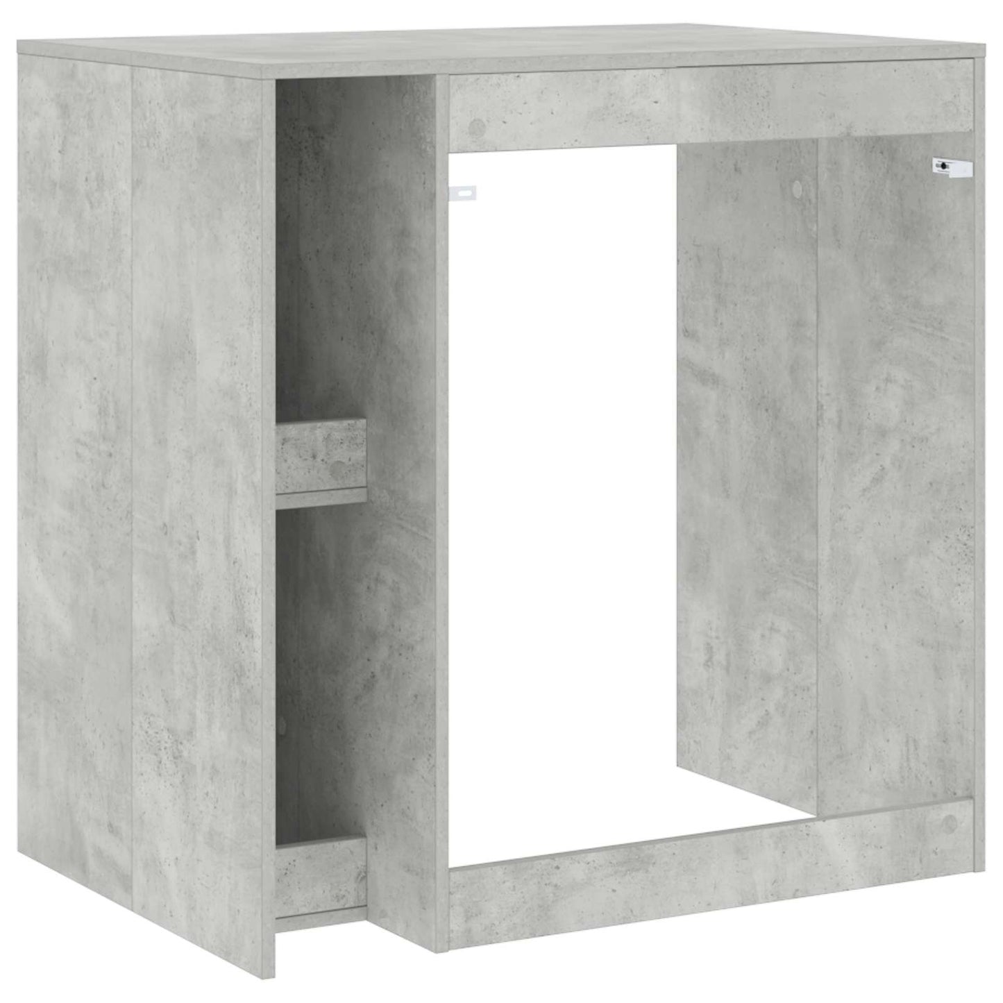 Vaskemaskine Skab med dør Beton 87 x 60 x 89 cm Konstrueret træ