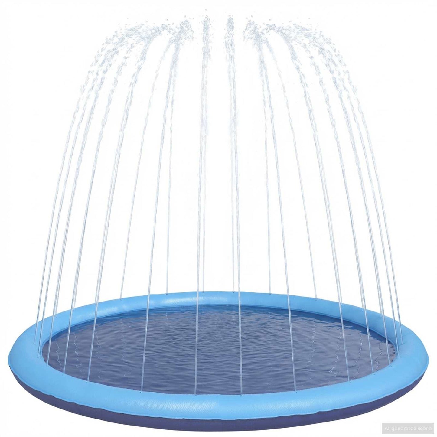 Splash Pad til børn og hunde Blå Ø150 x 10 cm PVC