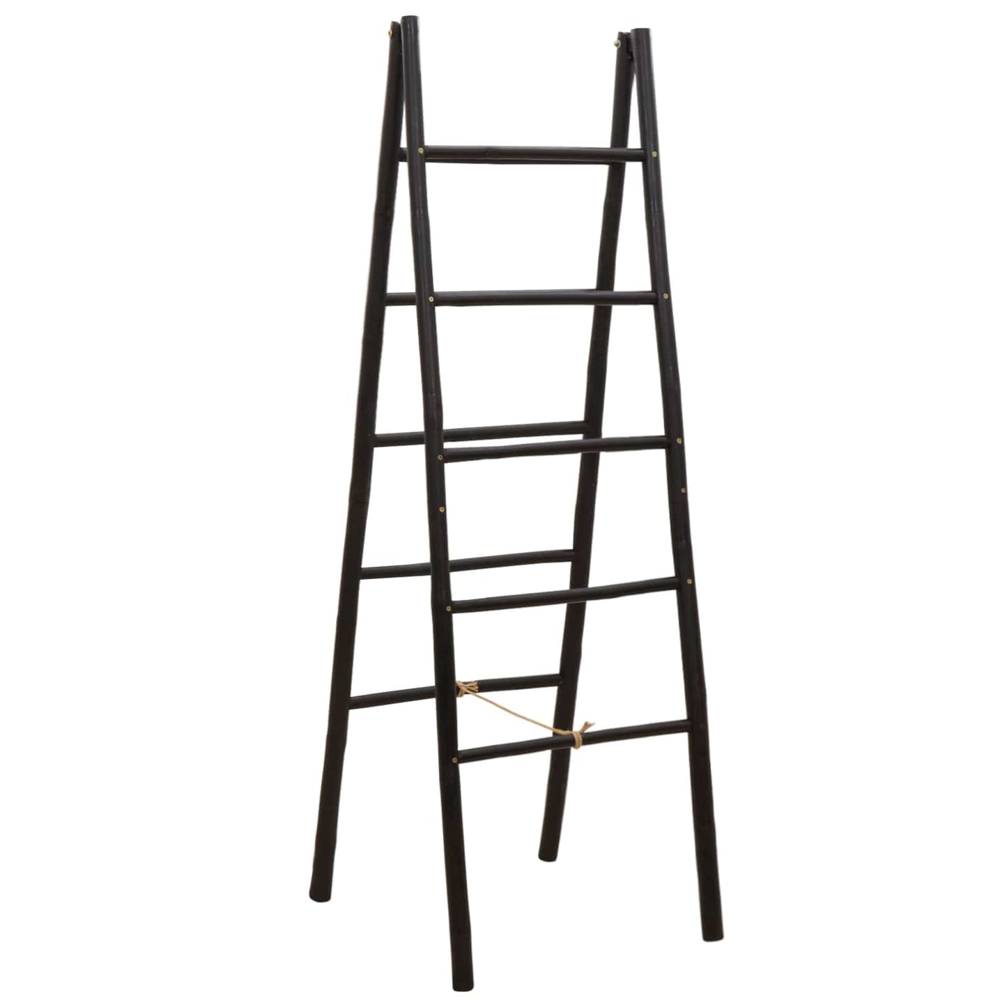 Dobbelt-sidet tæppe stige Sort 50 x 50 x 159 cm Bambus