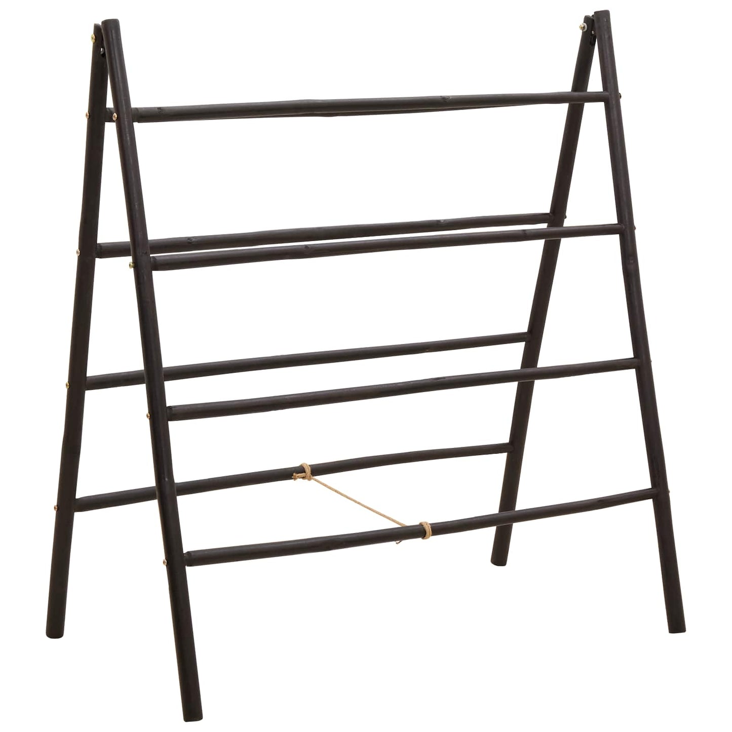 Dobbelt-sidet tæppe stige Sort 90 x 50 x 100 cm Bambus