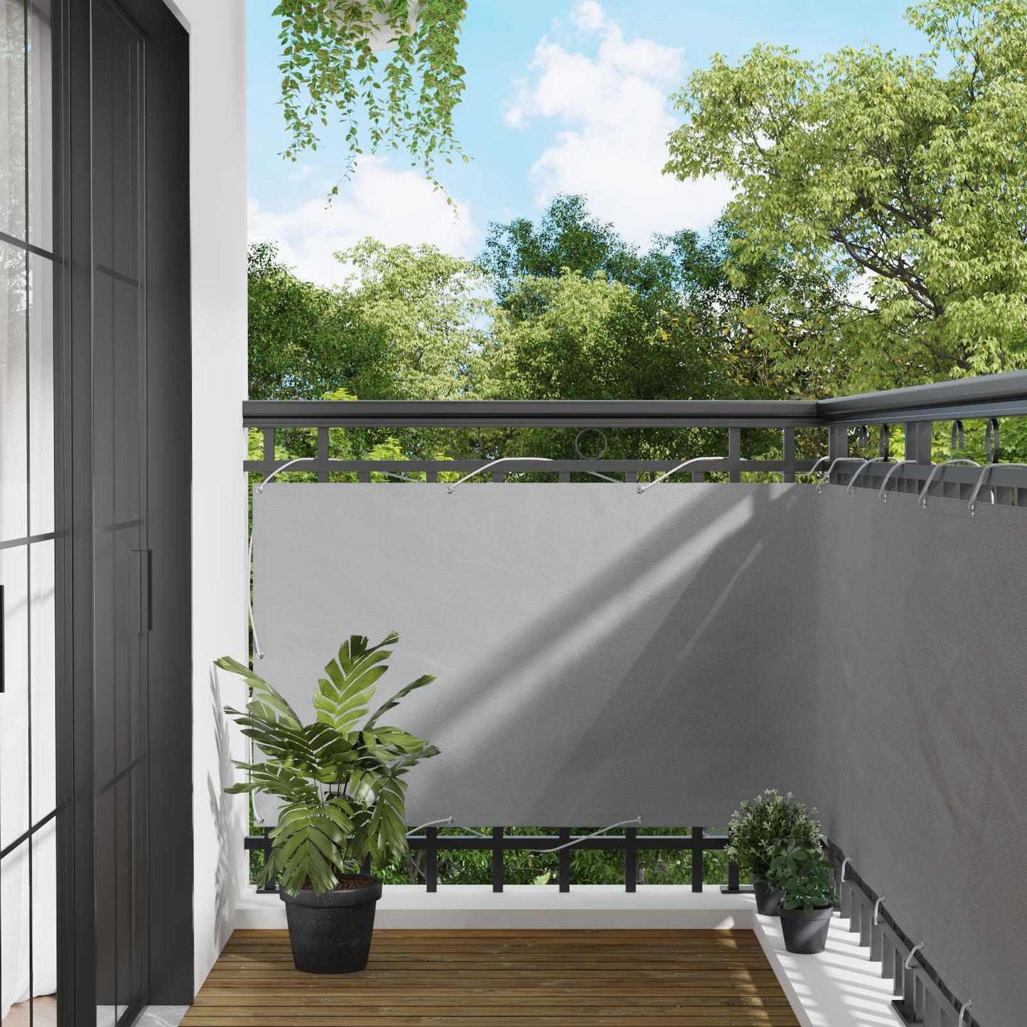 Altan Skærm 90 x 200 cm PU belagt oxford alu