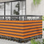 Altan Skærm 75 x 200 cm Oxford stof Rektangulær Orange og Brun