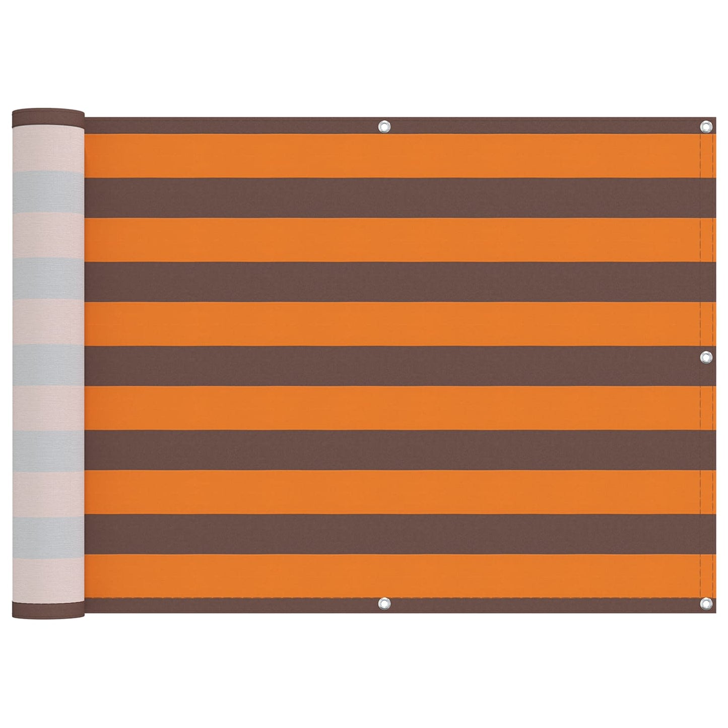 Altan Skærm 75 x 200 cm Oxford stof Rektangulær Orange og Brun