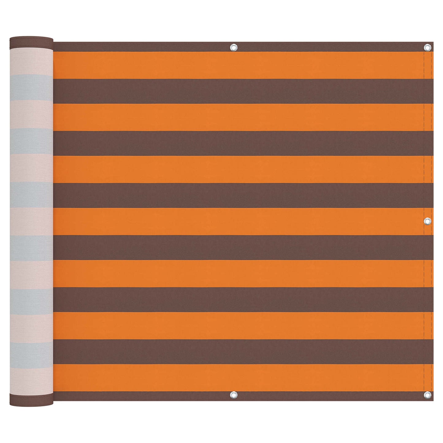 Altan Skærm 100 x 300 cm Oxford stof Rektangulær Orange og Brun