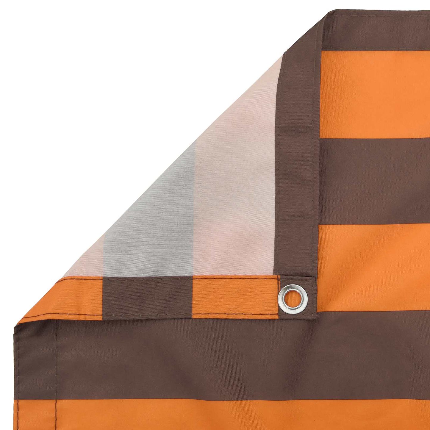 Altan Skærm 110 x 400 cm Oxford stof Rektangulær Orange og Brun