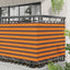 Altan Skærm 110 x 500 cm Oxford stof Rektangulær Orange og Brun