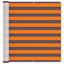 Altan Skærm 110 x 600 cm Oxford stof Rektangulær Orange og Brun