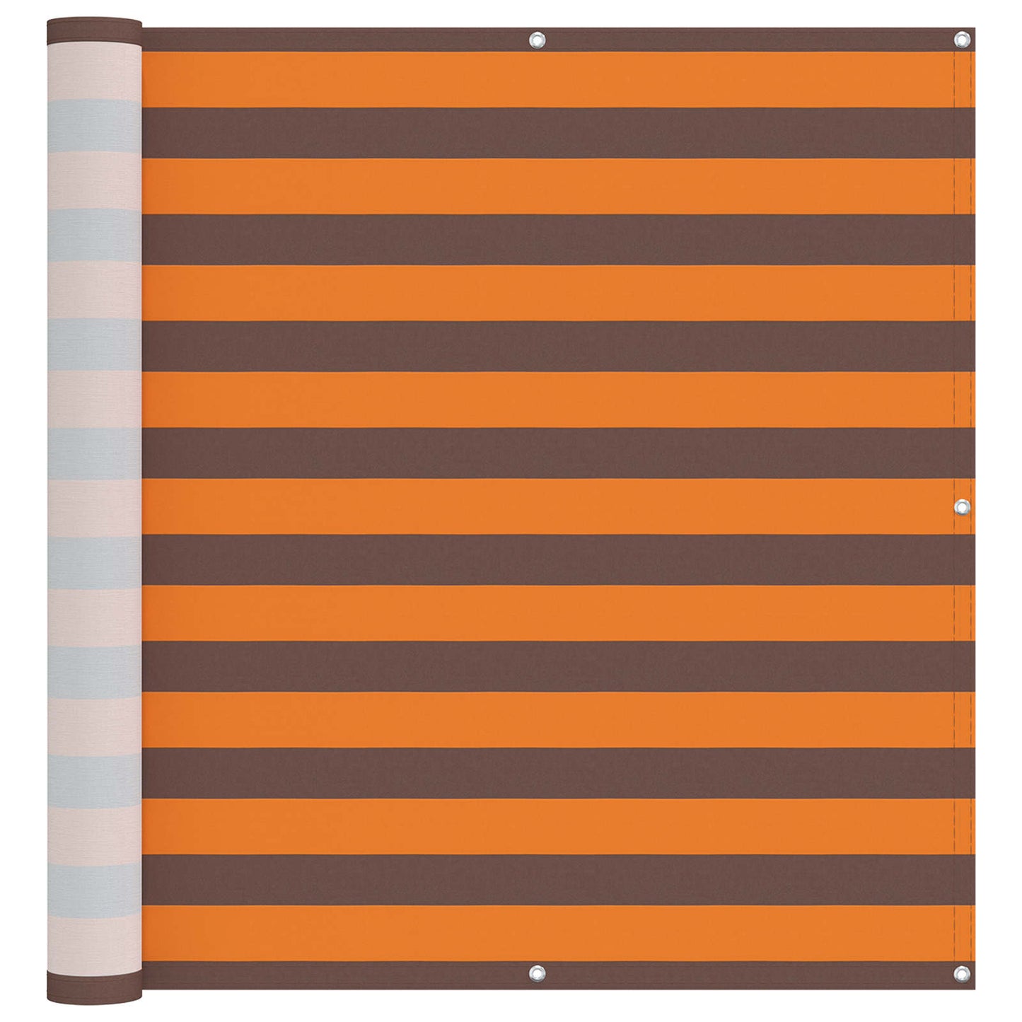 Altan Skærm 120 x 200 cm Oxford stof Rektangulær Orange og Brun