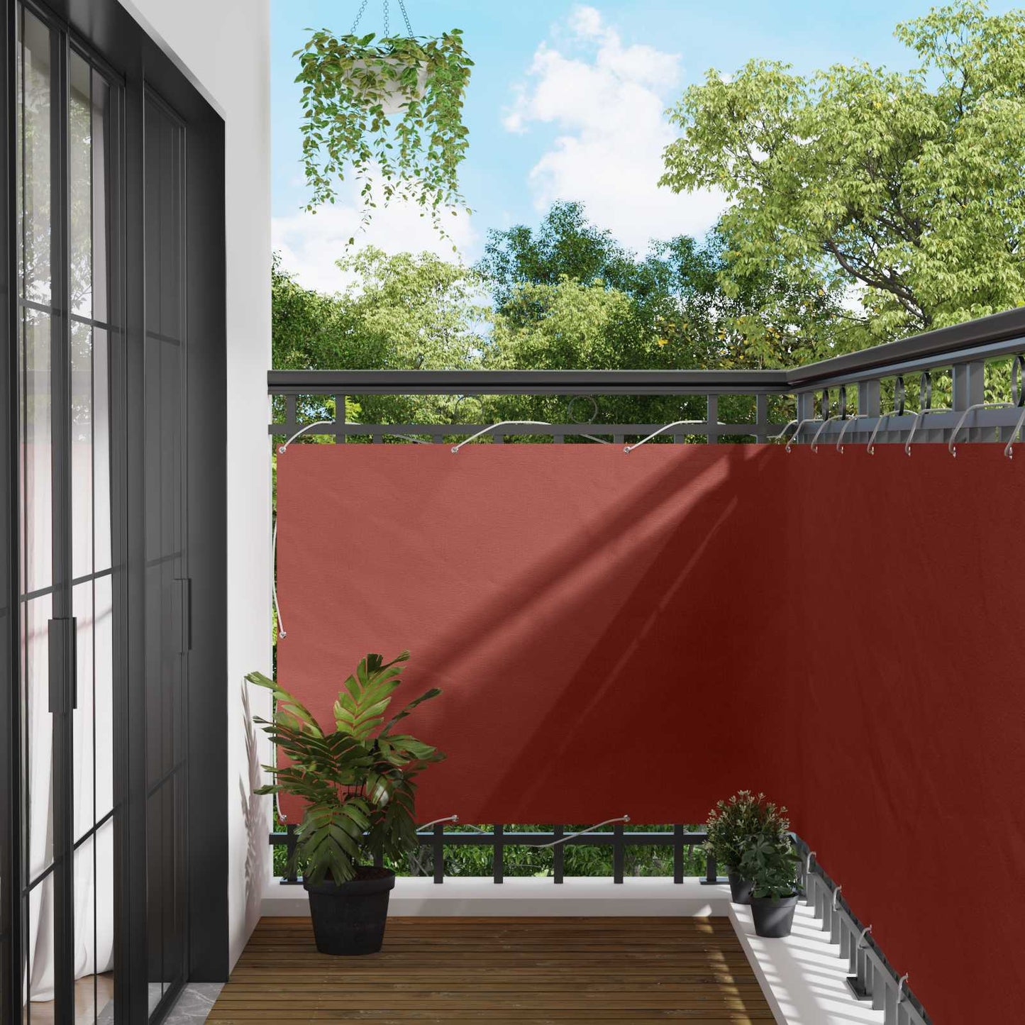 Altan Skærm 120 x 200 cm PU belagt oxford alu