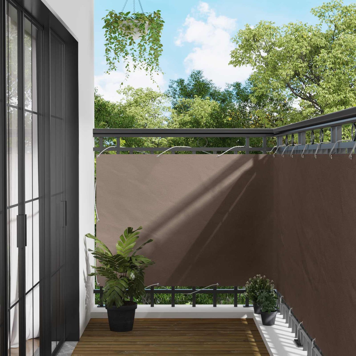 Altan Skærm 120 x 200 cm PU belagt oxford alu