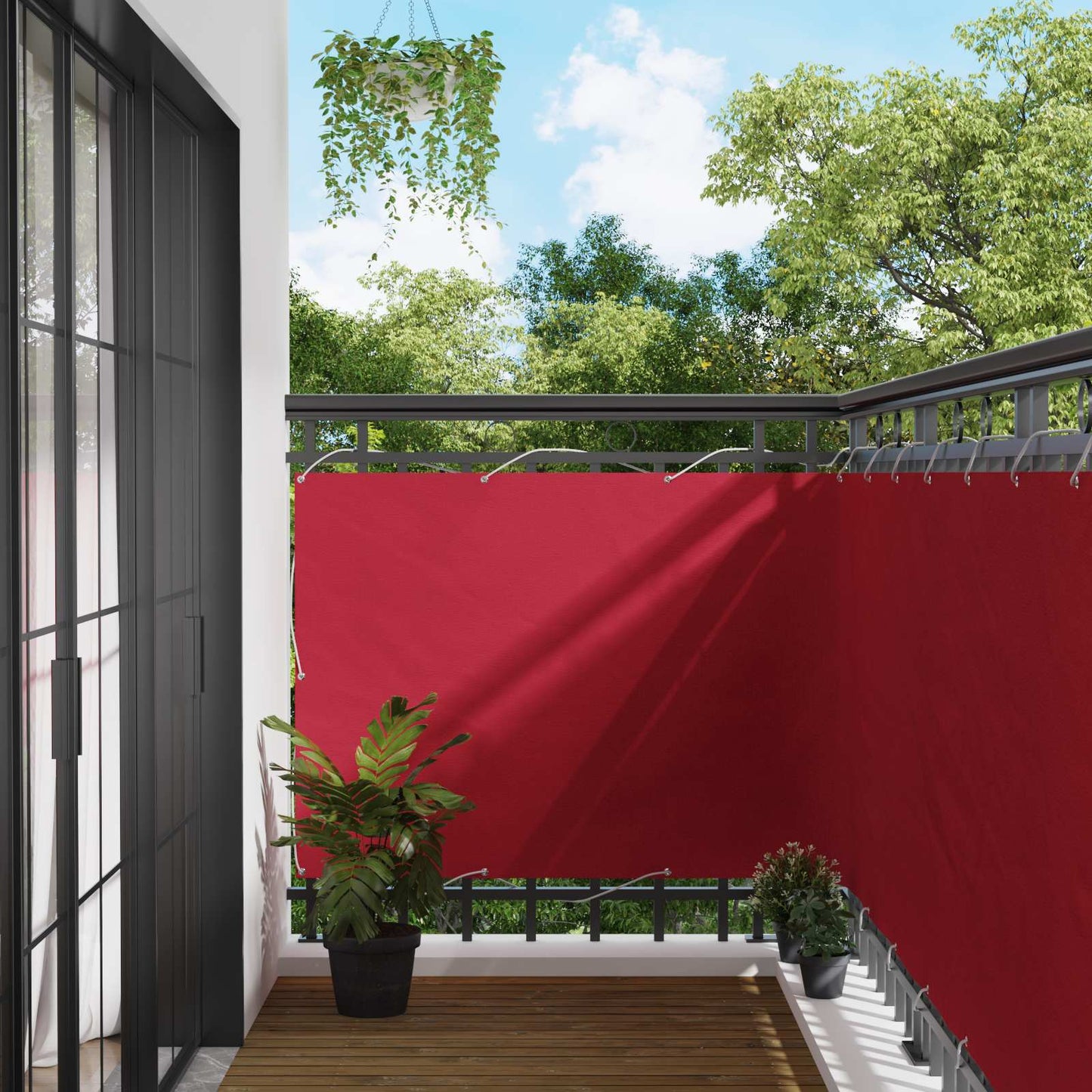 Altan Skærm Rød 110 x 300 cm Oxford stof