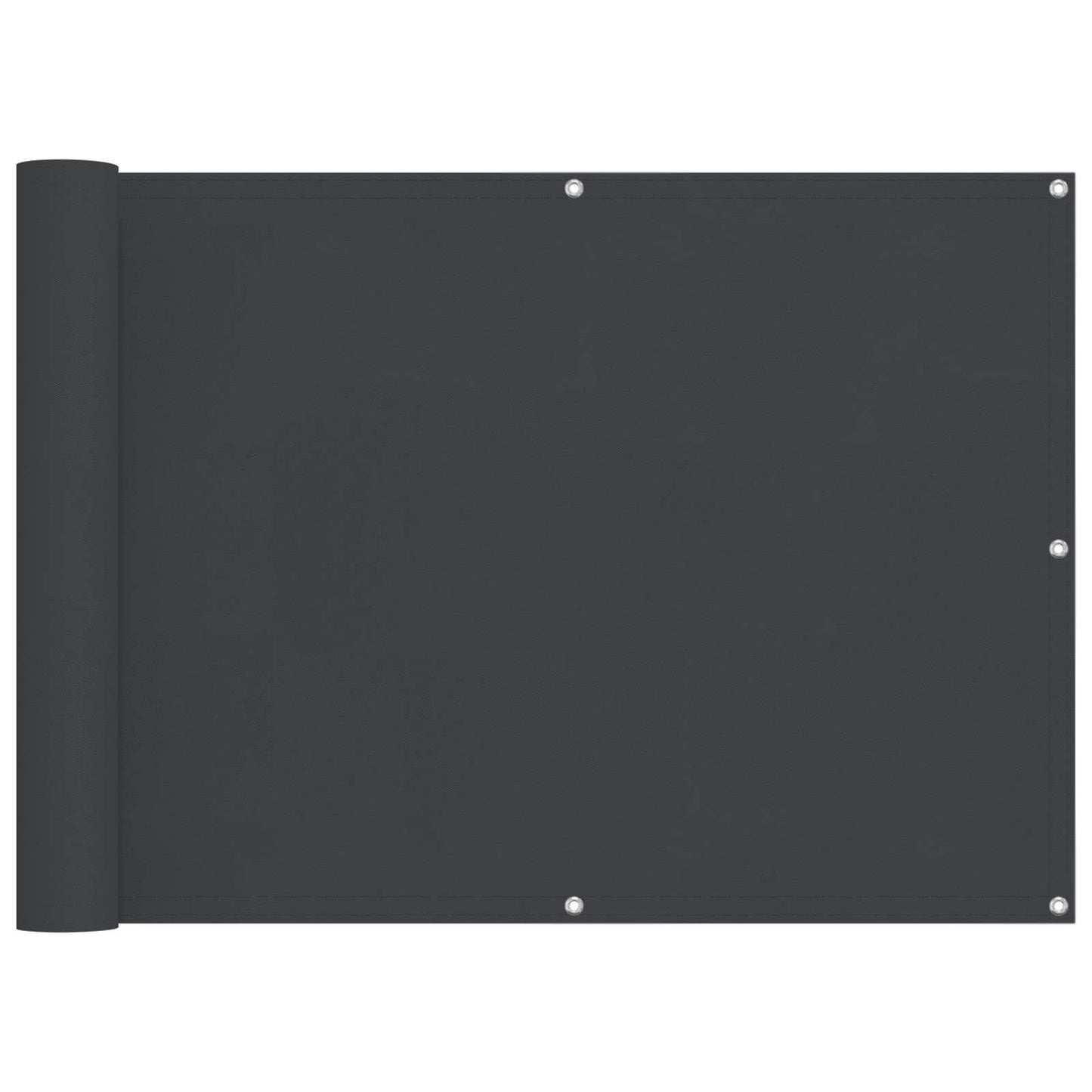 Altan Skærm Sort 75 x 200 cm PU belagt oxford alu
