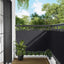 Altan Skærm Sort 90 x 200 cm PU belagt oxford alu