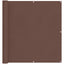 Altan Skærm Brun 110 x 400 cm Oxford stof