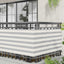 Altan Skærm 75 x 300 cm PU belagt oxford alu Rektangulær