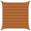 Solskygge sejl Orange og Brun 2,5 x 2,5 m 100% polyester Oxford