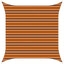 Solskygge sejl Orange og Brun 3 x 3 m 100% polyester Oxford