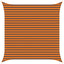 Solskygge sejl Orange og Brun 3,6 x 3,6 m 100% polyester Oxford