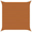 Solskygge sejl Orange og Brun 4 x 4 m 100% polyester Oxford