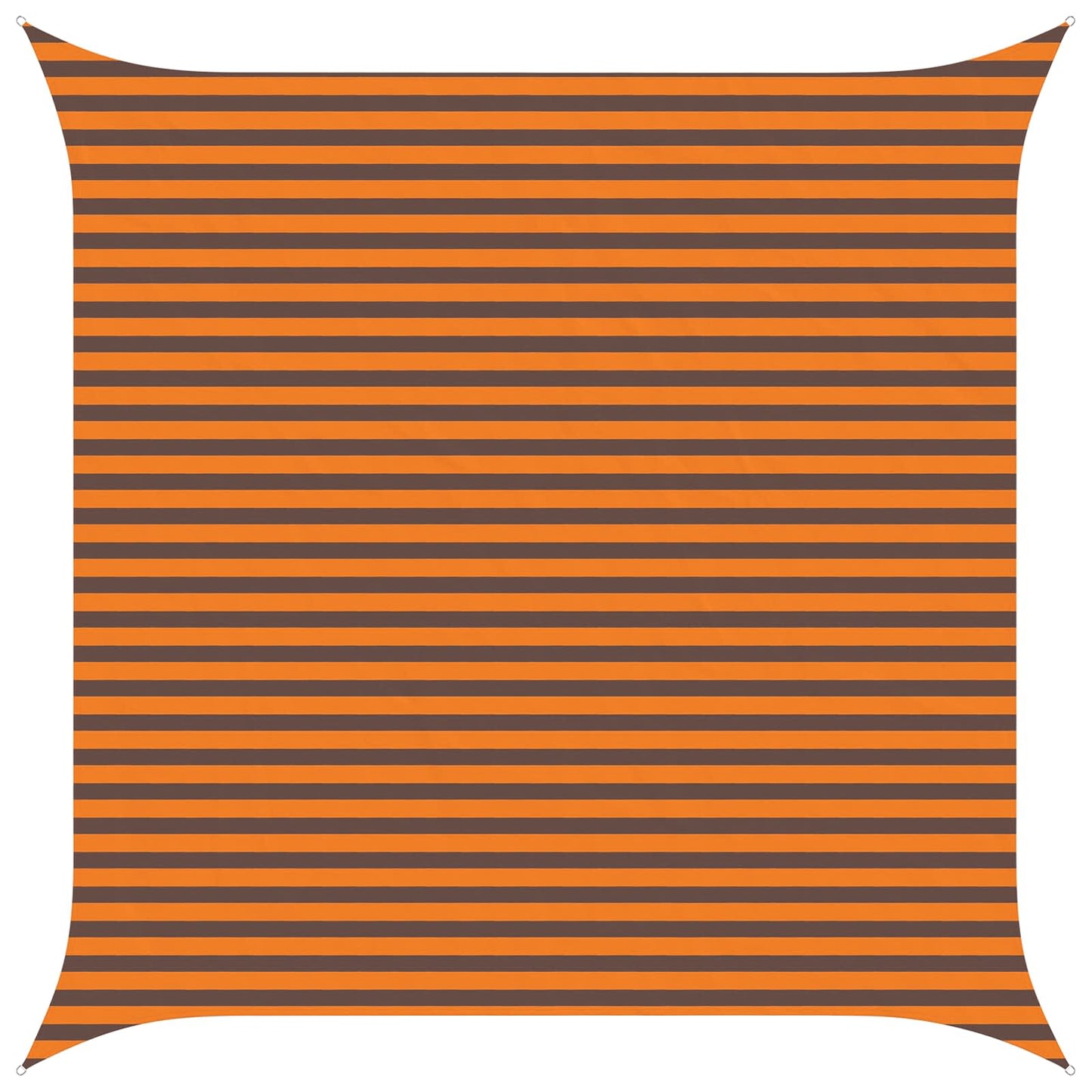 Solskygge sejl Orange og Brun 4 x 4 m 100% polyester Oxford