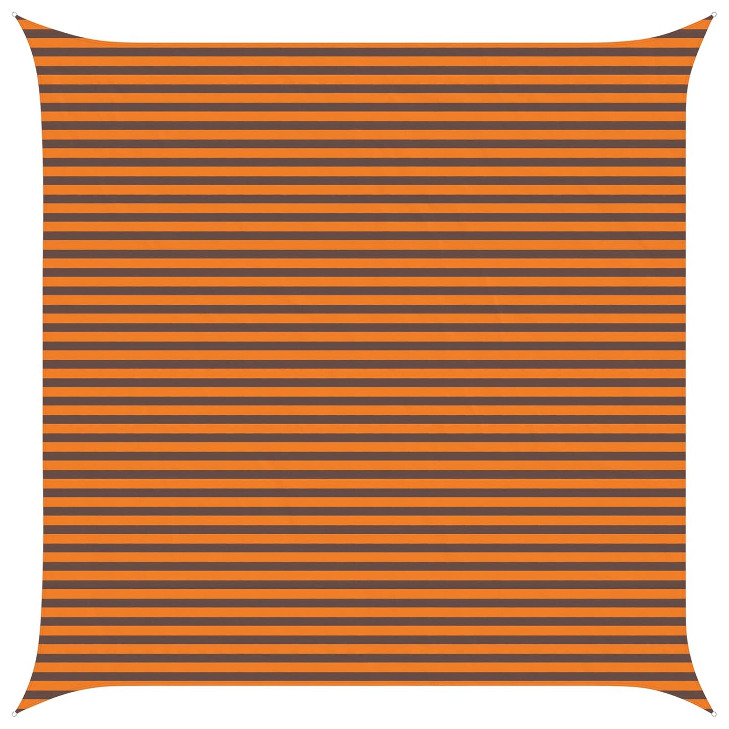 Solskygge sejl Orange og Brun 5 x 5 m 100% polyester Oxford