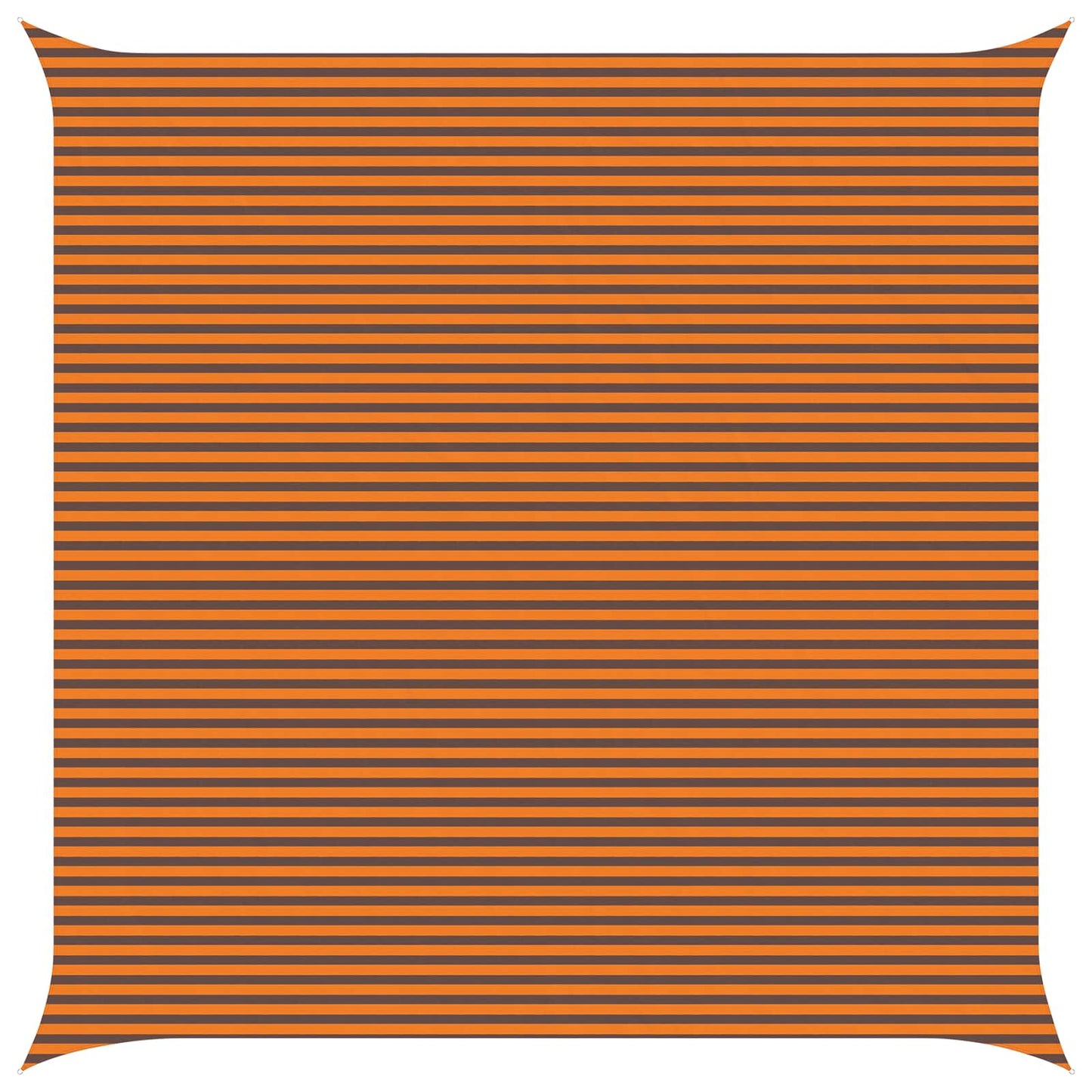 Solskygge sejl Orange og Brun 7 x 7 m 100% polyester Oxford