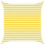 Solskygge sejl Gul og Hvid 3 x 3 m 100% polyester Oxford