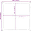 Solskygge sejl Gul og Hvid 5 x 5 m 100% polyester Oxford