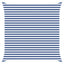 Solskygge sejl Blå og Hvid 3,6 x 3,6 m 100% polyester Oxford