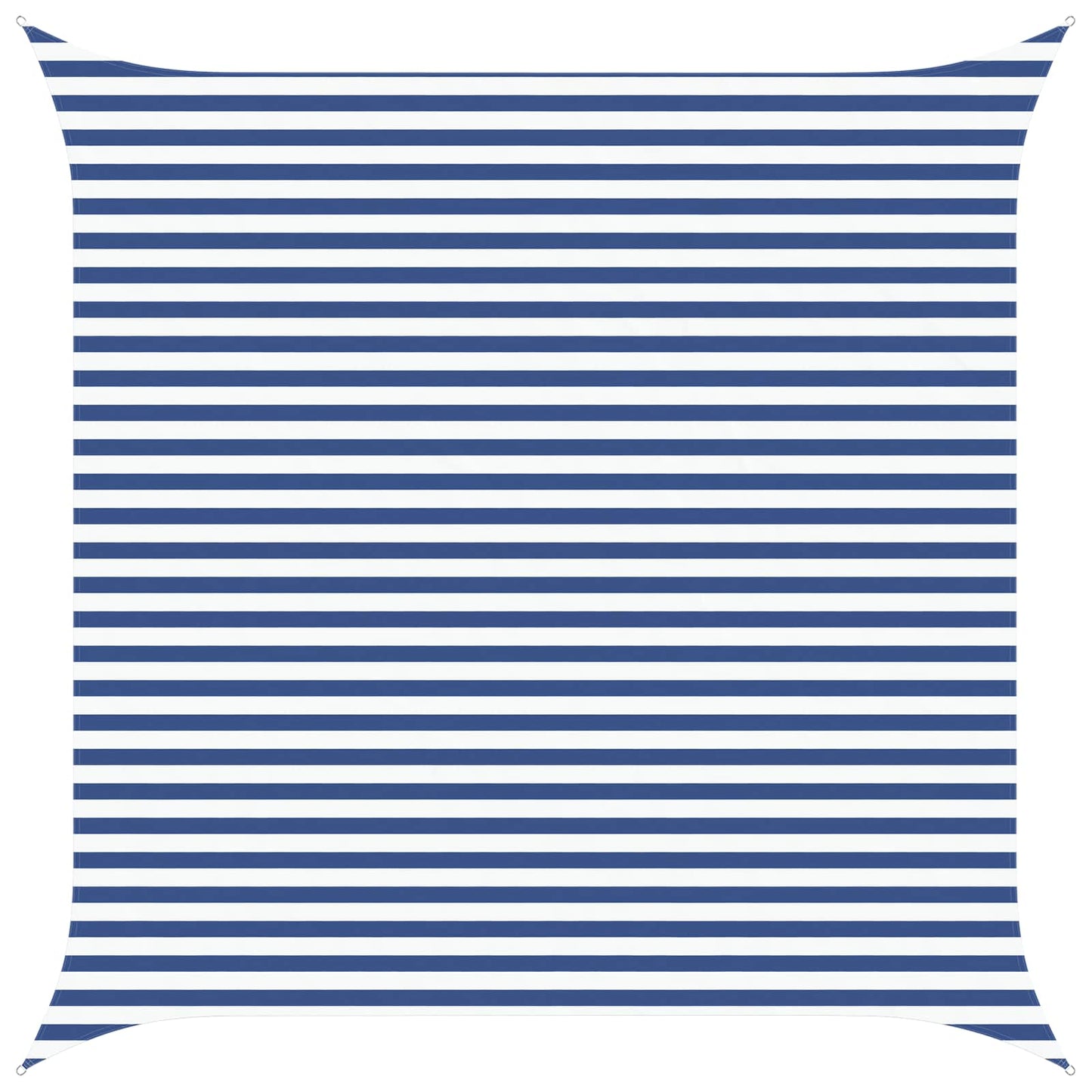 Solskygge sejl Blå og Hvid 4 x 4 m 100% polyester Oxford
