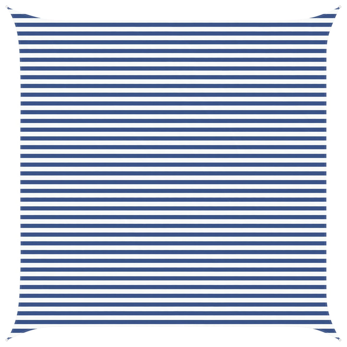 Solskygge sejl Blå og Hvid 5 x 5 m 100% polyester Oxford