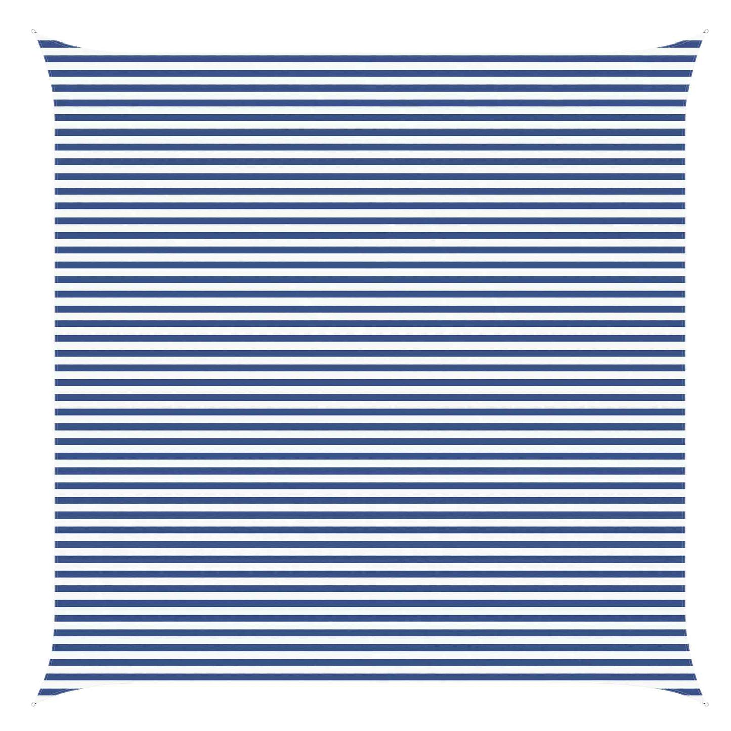 Solskygge sejl Blå og Hvid 6 x 6 m 100% polyester Oxford