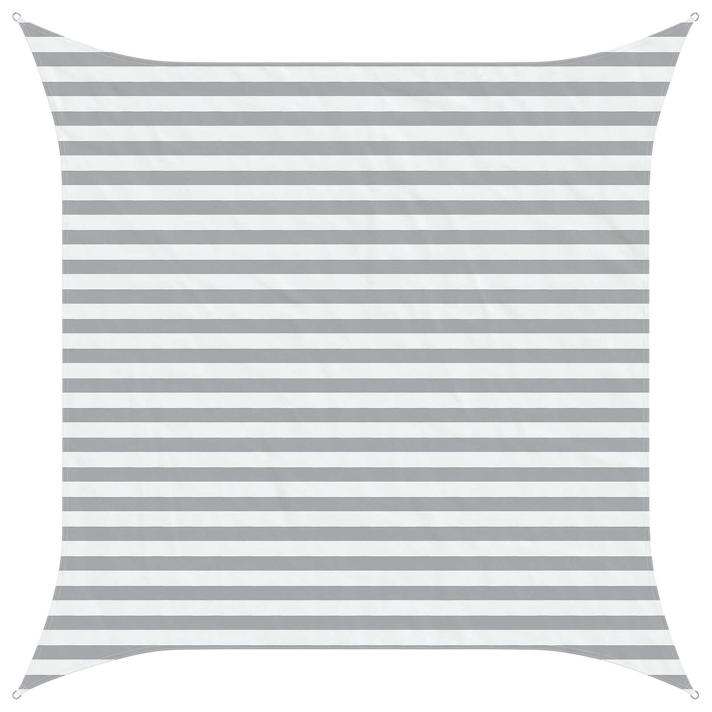 Solskygge sejl Lys Grå og Hvid 3 x 3 m 100% polyester Oxford