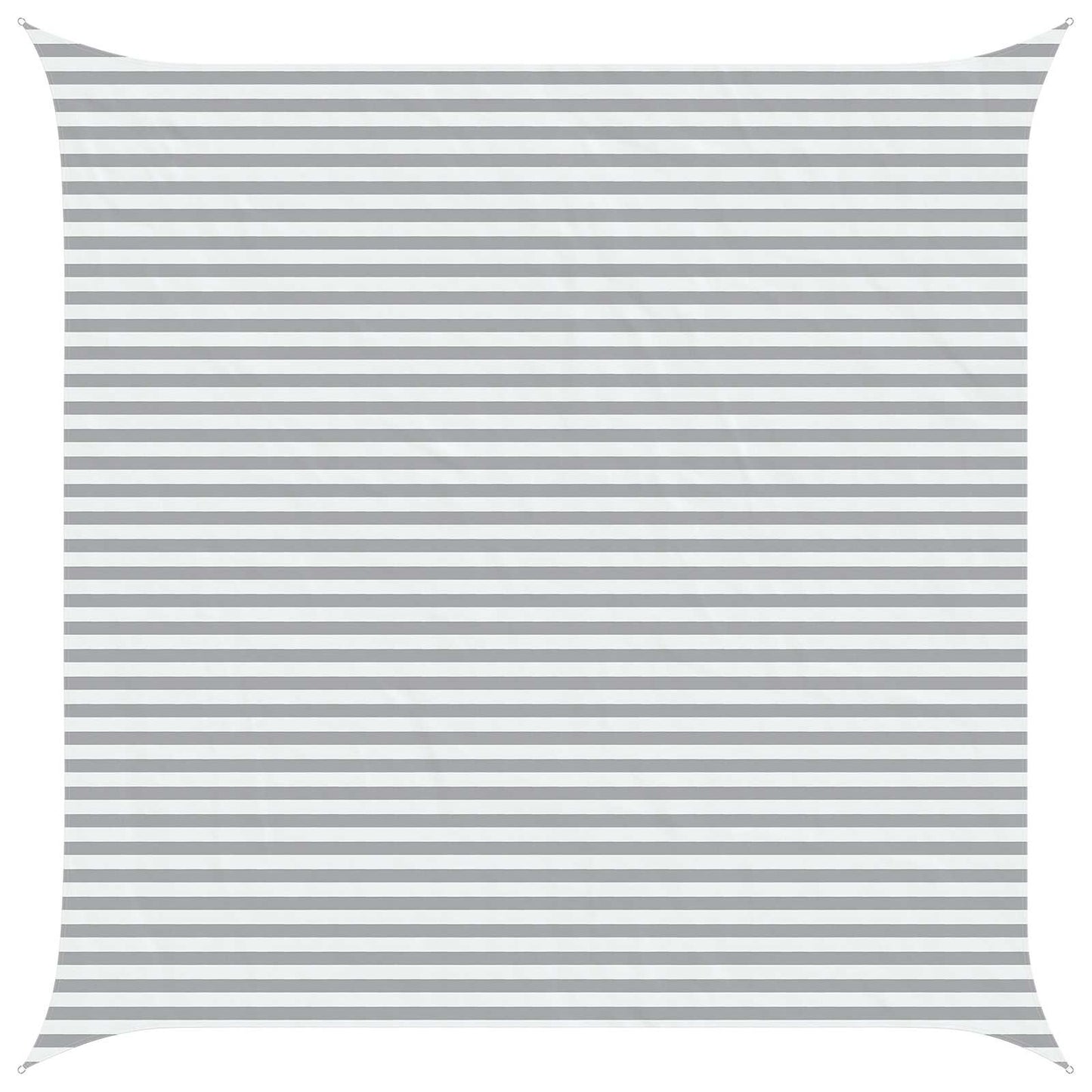 Solskygge sejl Lys Grå og Hvid 5 x 5 m 100% polyester Oxford
