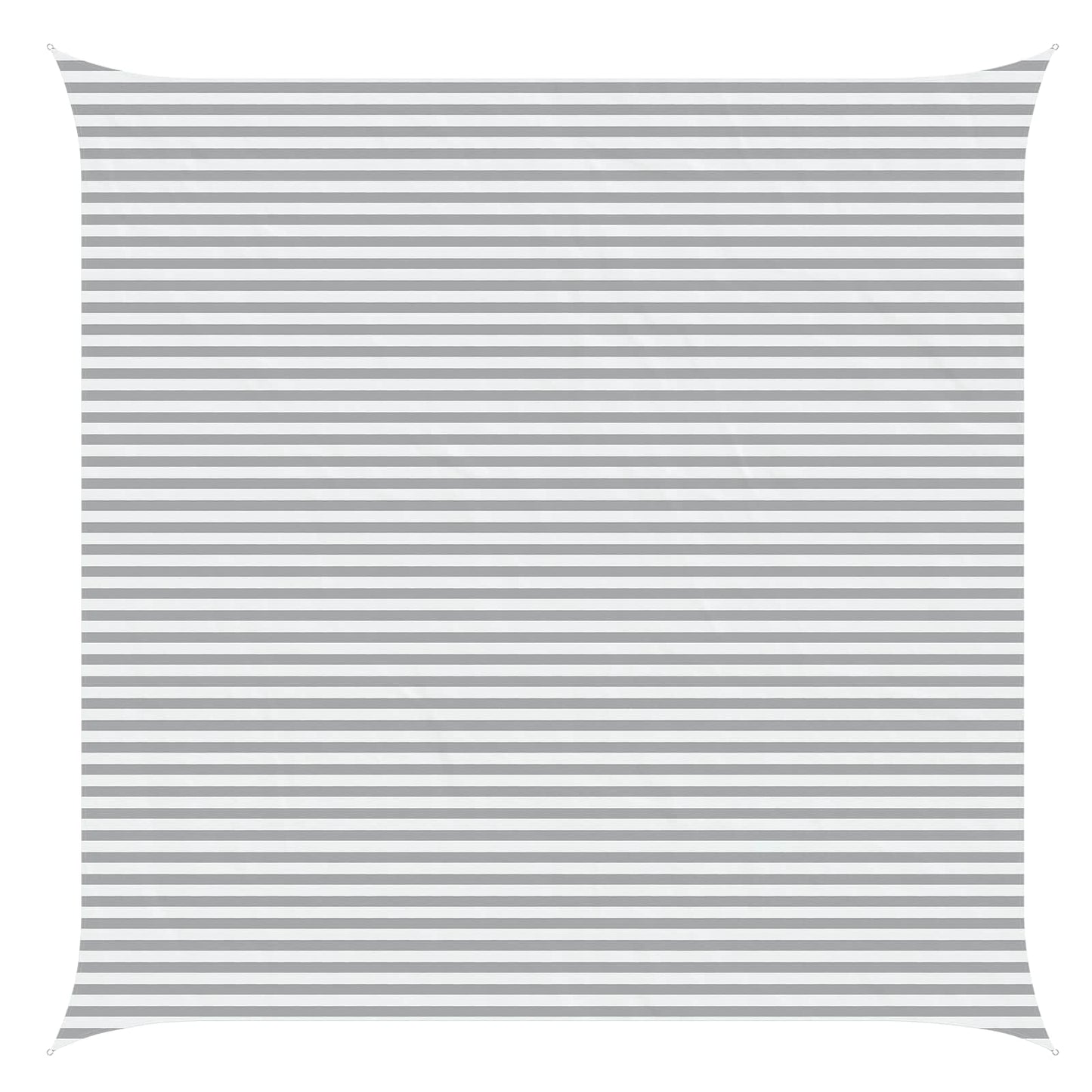 Solskygge sejl Lys Grå og Hvid 6 x 6 m 100% polyester Oxford