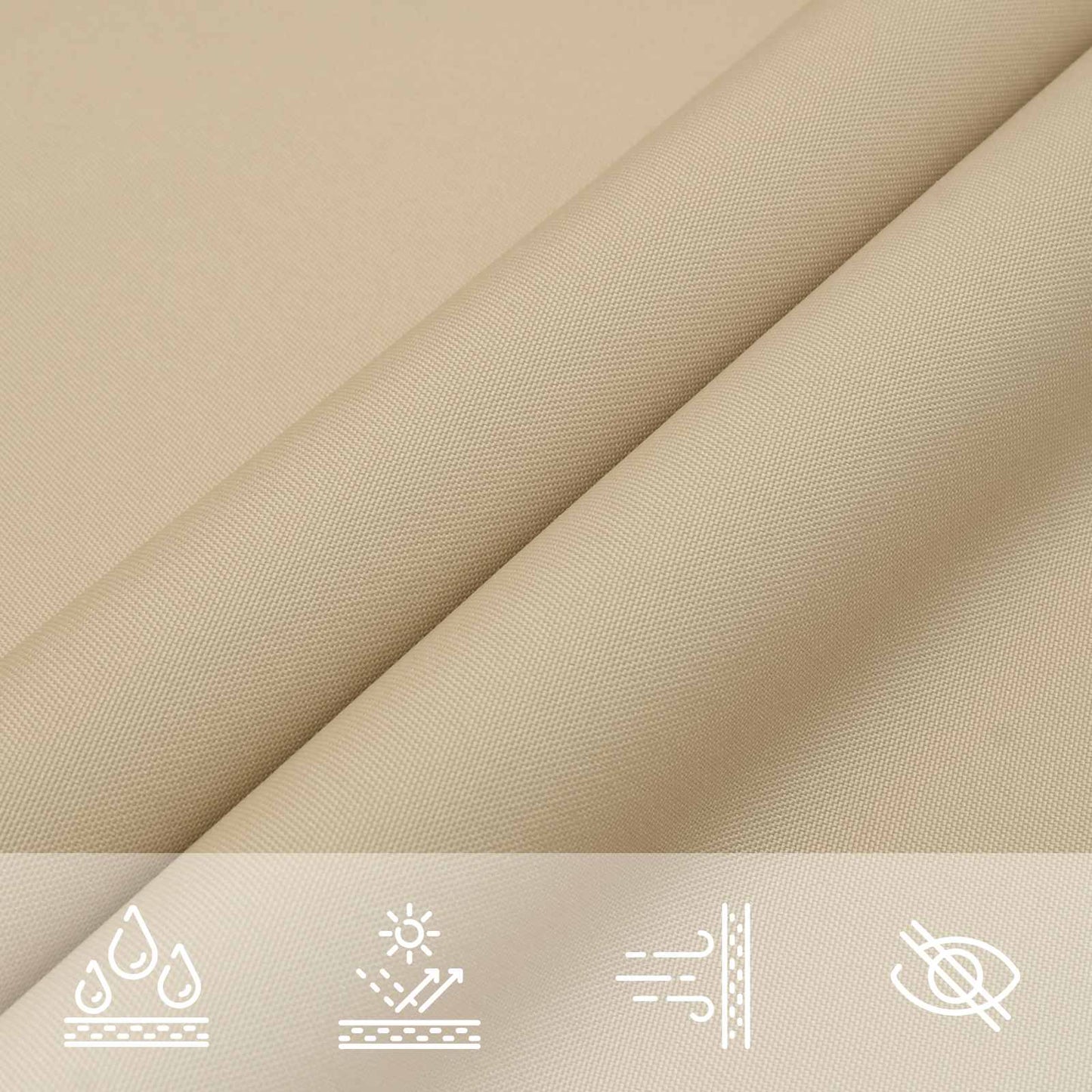 Solskygge sejl Beige 6 x 2,5 m 100% polyester Oxford