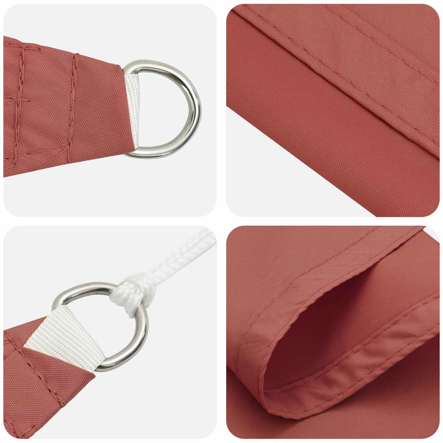 Solskygge sejl Terrakotta 6 x 2 m 100% polyester Oxford