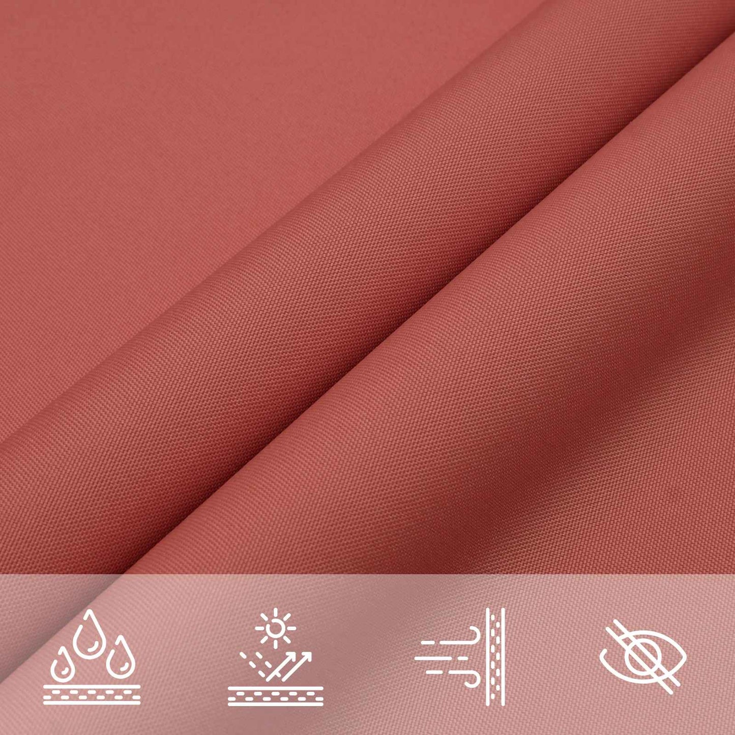 Solskygge sejl Terrakotta 6 x 2 m 100% polyester Oxford