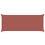 Solskygge sejl Terrakotta 6 x 2,5 m 100% polyester Oxford