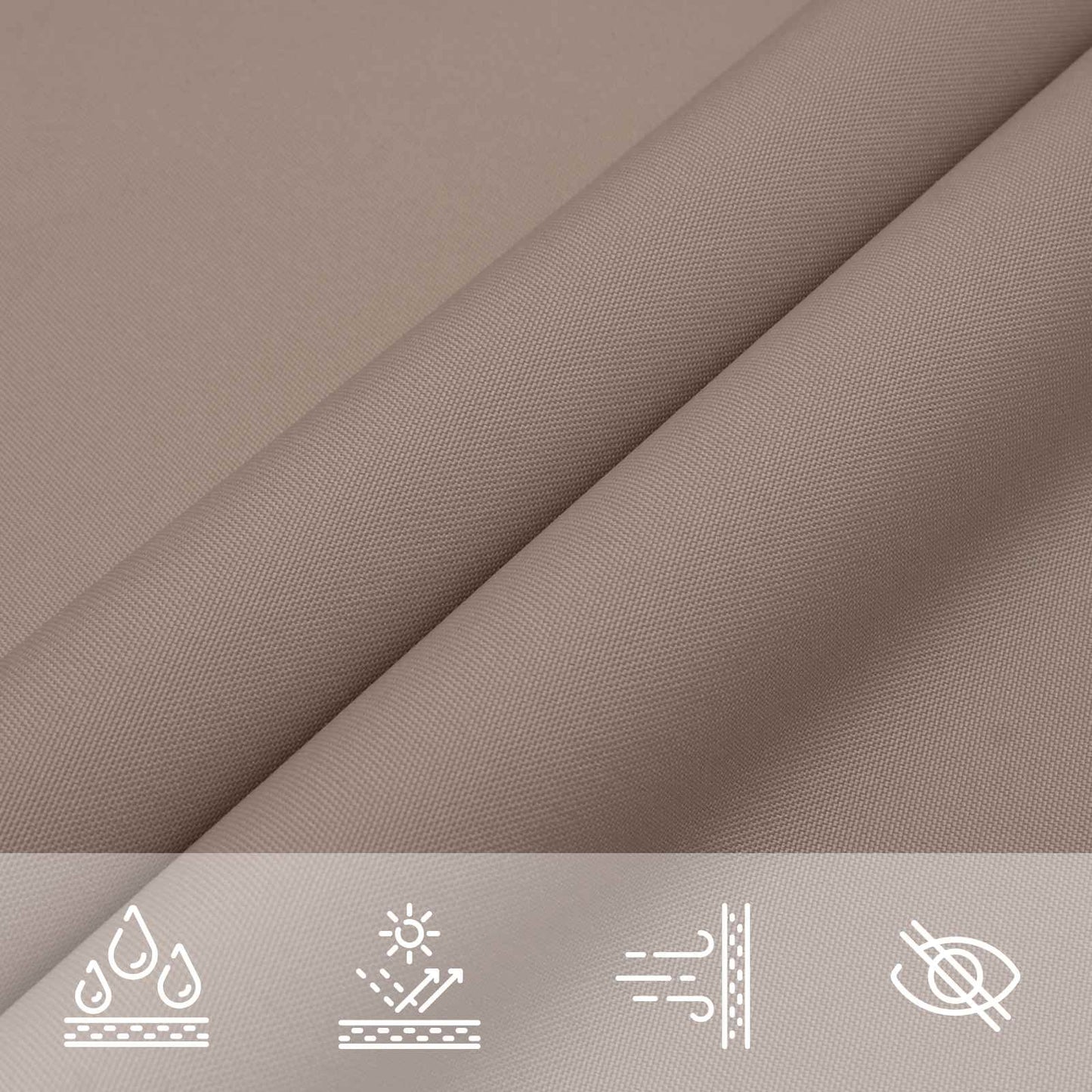 Solskygge sejl Gråbrun 6 x 2,5 m 100% polyester Oxford