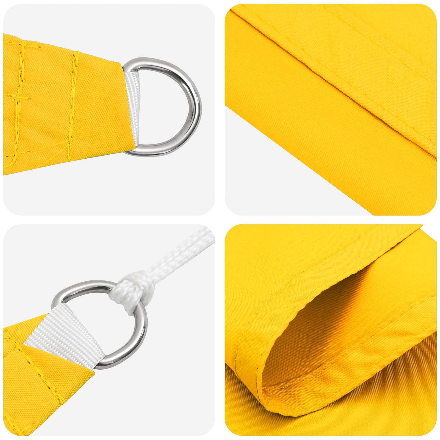 Solskygge sejl Gul 6 x 2,5 m 100% polyester Oxford