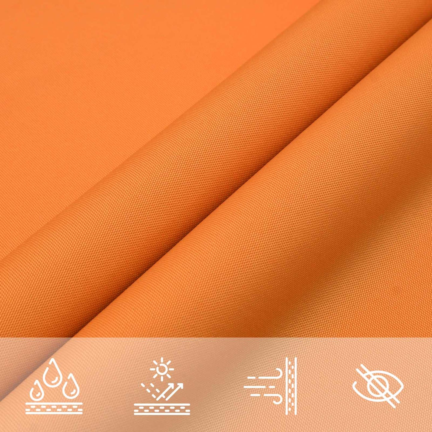Solskygge sejl Orange 6 x 2,5 m 100% polyester Oxford