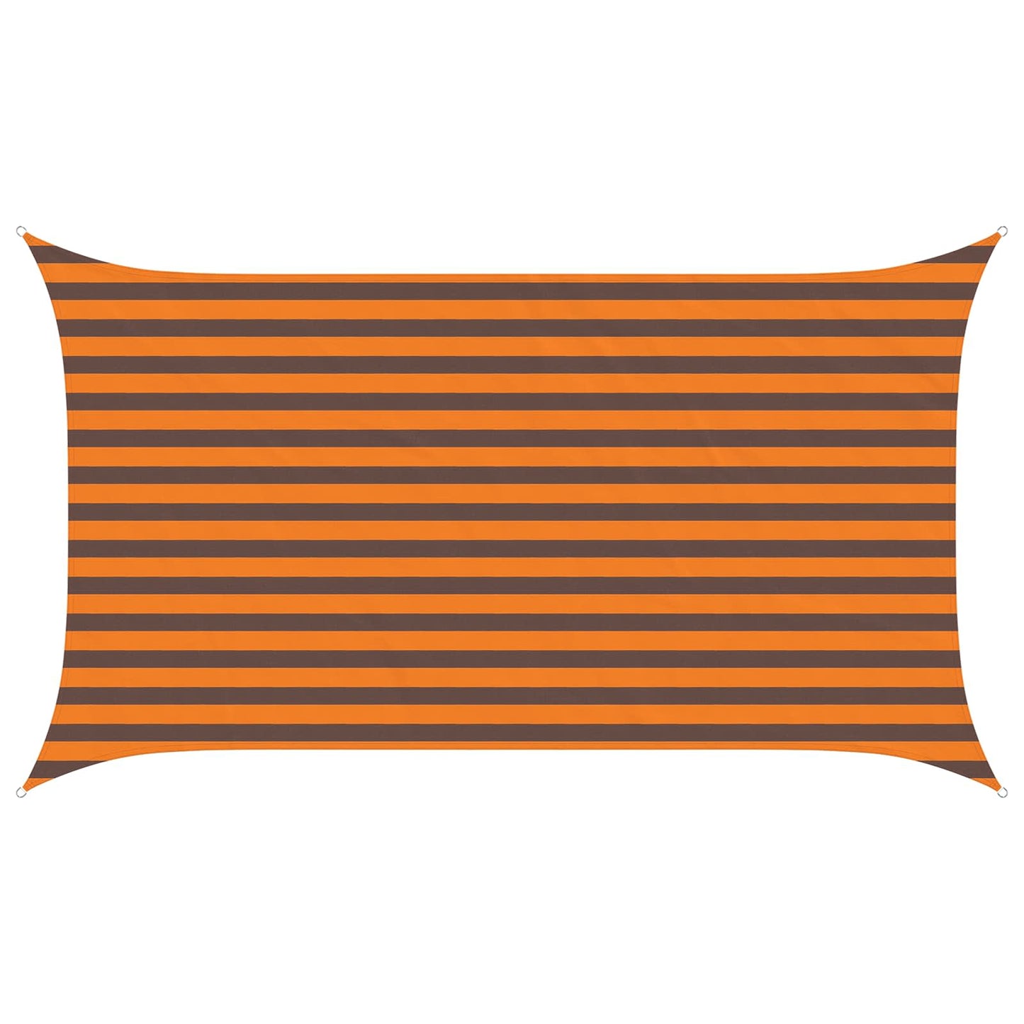 Solskygge sejl Orange og Brun 3,5 x 2 m 100% polyester Oxford